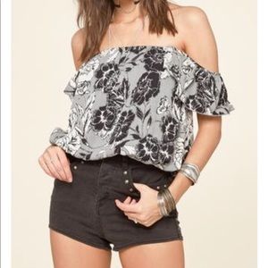 Amuse society off the shoulder top